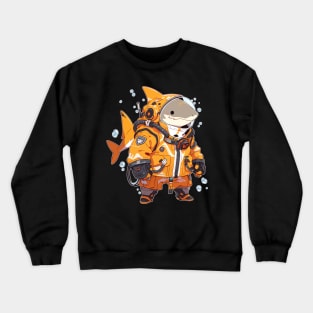 Niji Style Anime Diving Shark Crewneck Sweatshirt